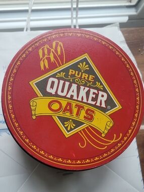 Red Tin Canister - Quaker Brand